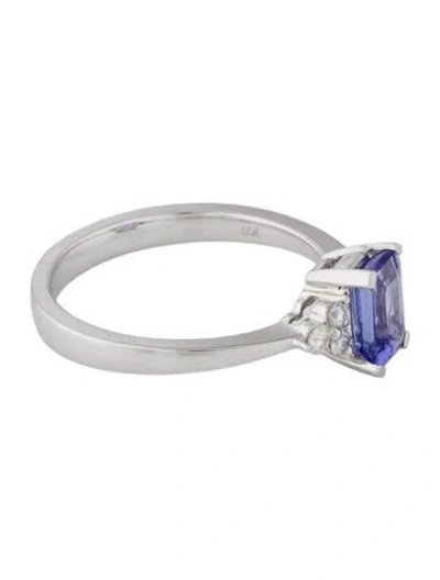 Pre-owned Ring 14k 1.21ct Tanzanite & Diamond Cocktail  In Multi