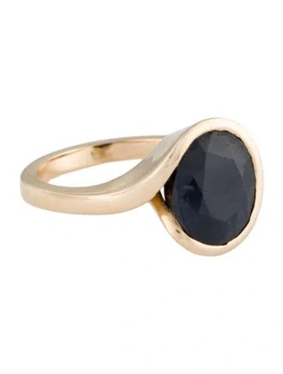 Pre-owned Ring 14k 1.22ct Sapphire Cocktail  In Multi