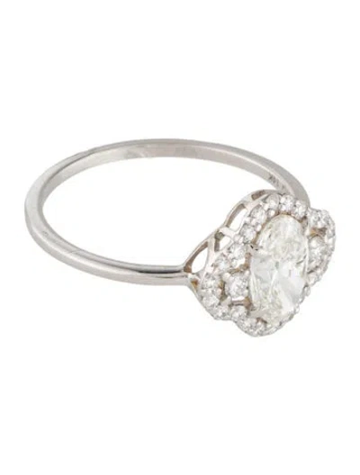 Pre-owned Ring 14k 1.22ctw Lab-grown Diamond Cocktail  In Multi