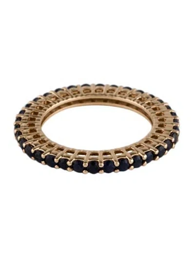 Pre-owned Ring 14k 1.22ctw Sapphire Eternity Band In Multi