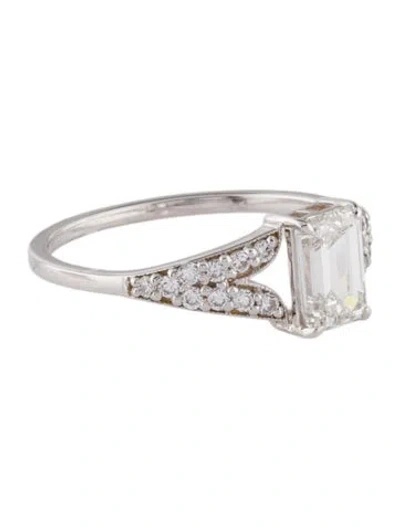 Pre-owned Ring 14k 1.23ctw Lab-grown Diamond Cocktail In Multi