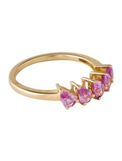 Pre-owned Ring 14k 1.23ctw Sapphire Band In Multi