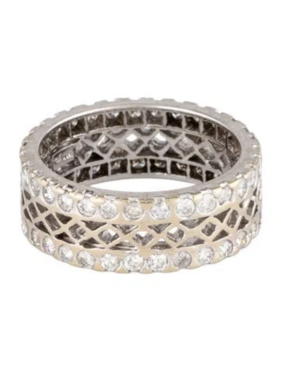 Pre-owned Ring 14k 1.24ctw Diamond Eternity Band In Multi