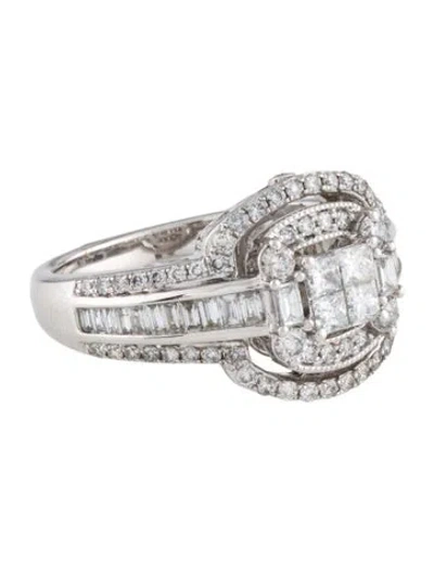 Pre-owned Ring 14k 1.25ctw Diamond Cocktail Band In Multi