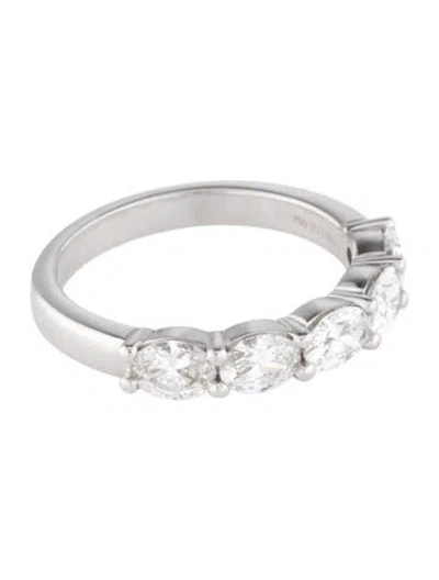 Pre-owned Ring 14k 1.25ctw Lab-grown Diamond Half Eternity Band In Multi