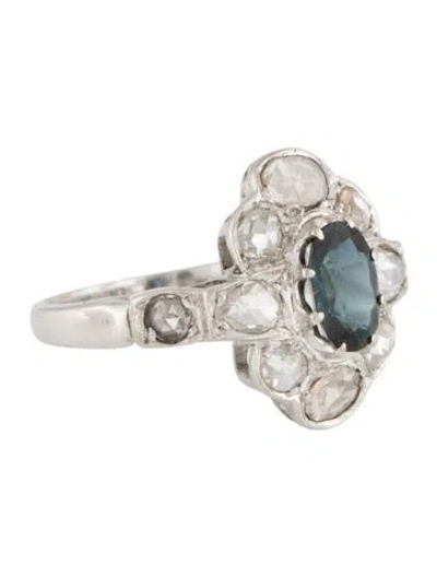 Pre-owned Ring 14k 1.26ct Sapphire & Diamond  In Multi