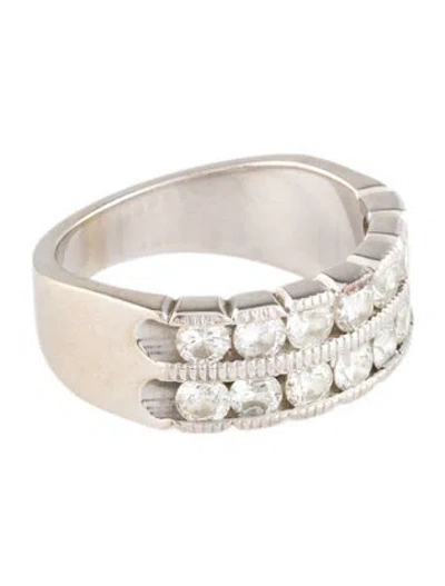 Pre-owned Ring 14k 1.26ctw Diamond Channel Band In Multi