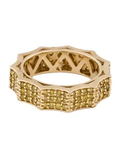 Pre-owned Ring 14k 1.32ctw Diamond Gear Band  In Multi