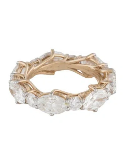 Pre-owned Ring 14k 13.58ctw Lab-grown Eternity Band In Multicolor