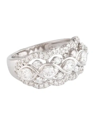 Pre-owned Ring 14k 1.35ctw Lab-grown Diamond Band  In Multicolor