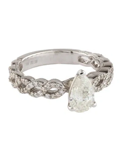 Pre-owned Ring 14k 1.38ctw Diamond Cocktail  In Multi