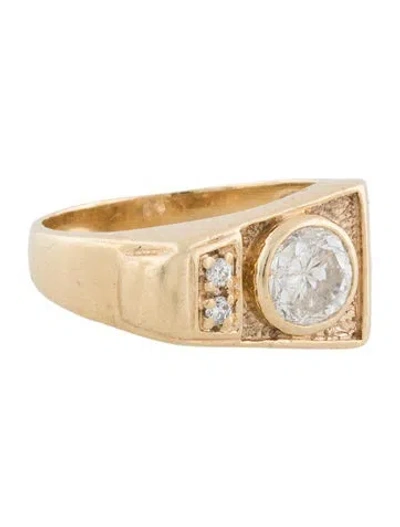 Pre-owned Ring 14k 1.39ct Diamond Cocktail  In Multi