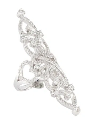 Pre-owned Ring 14k 1.39ctw Diamond Navette  In Multi