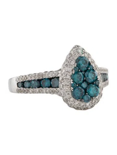 Pre-owned Ring 14k 1.40ctw Diamond Cocktail  In Multi