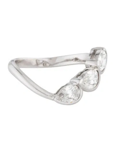 Pre-owned Ring 14k 1.40ctw Lab-grown Diamond Cocktail  In Multicolor