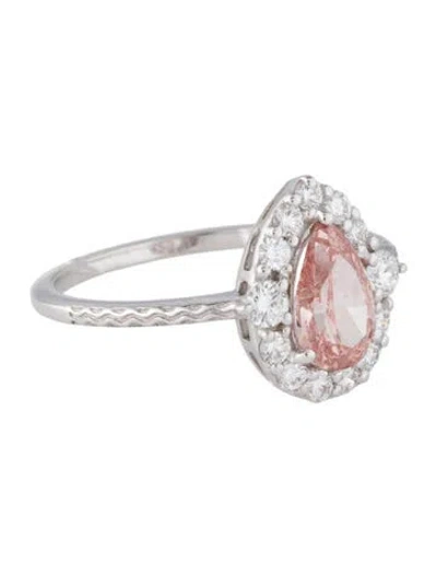 Pre-owned Ring 14k 1.41ctw Lab-grown Diamond Cocktail  In Multi