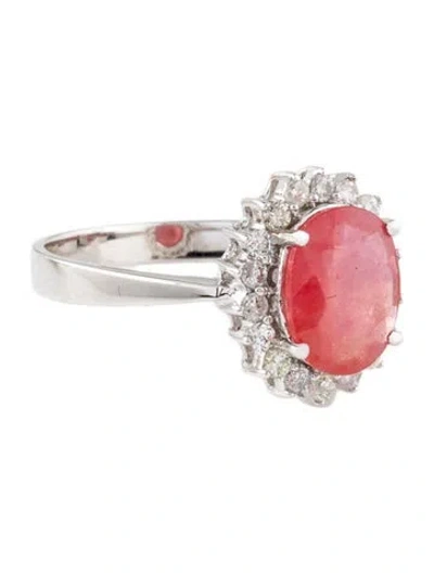 Pre-owned Ring 14k 1.42ct Sapphire & Diamond Cocktail  In Multi