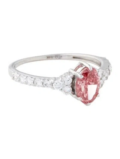 Pre-owned Ring 14k 1.42ctw Lab-grown Diamond Cocktail  In Multi