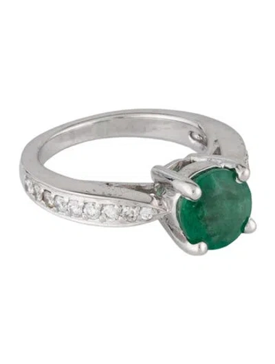 Pre-owned Ring 14k 1.43ct & Diamond Cocktail  In Multicolor