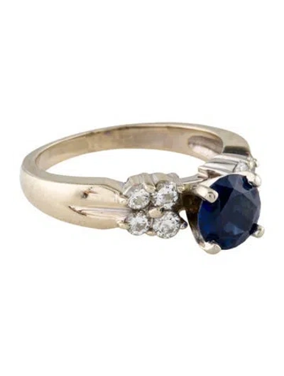 Pre-owned Ring 14k 1.43ct Sapphire & Diamond Cocktail  In Multi