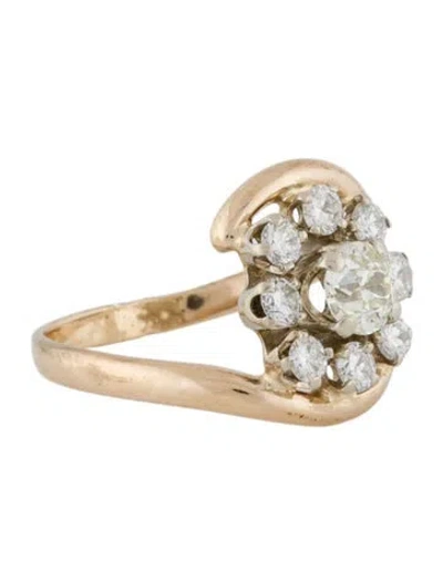 Pre-owned Ring 14k 1.43ctw Diamond Cocktail  In Multi