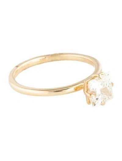 Pre-owned Ring 14k 1.43ctw Lab-grown Diamond Engagement  In Multicolor