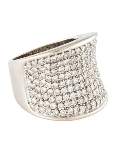 Pre-owned Ring 14k 1.45ctw Diamond Cocktail  In Multi