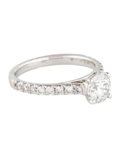 Pre-owned Ring 14k 1.46ctw Lab-grown Diamond Engagement  In Multi