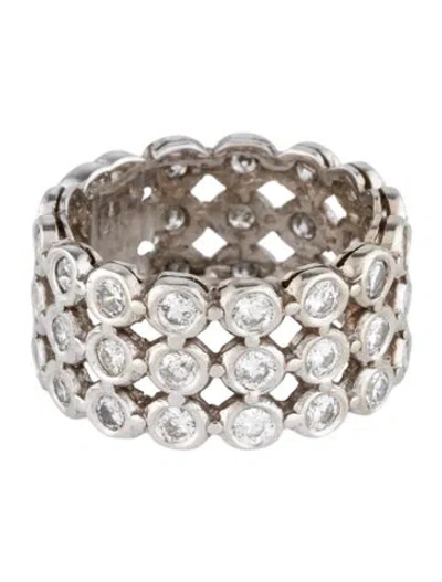 Pre-owned Ring 14k 1.47ctw Diamond Bubble Band  In Multi