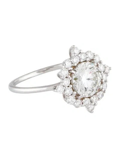 Pre-owned Ring 14k 1.49ct Lab-grown Diamond Engagement  In Multi