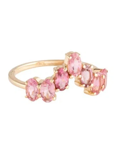 Pre-owned Ring 14k 1.49ct Tourmaline  In Multicolor