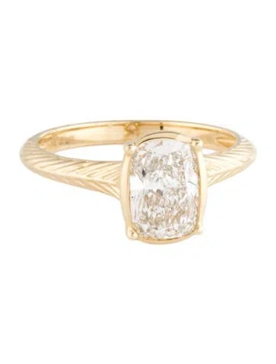 Pre-owned Ring 14k 1.50ctw Lab-grown Diamond Engagement  In Multicolor