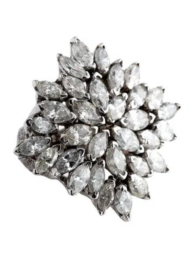 Pre-owned Ring 14k 15.18ctw Diamond Cocktail  In Multicolor