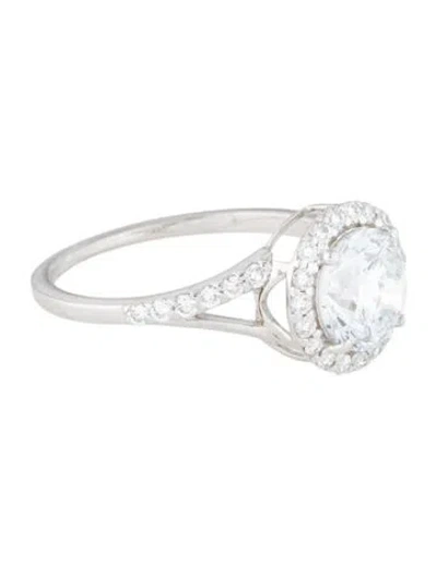 Pre-owned Ring 14k 1.54ct Lab-grown Diamond Engagement  In Multi