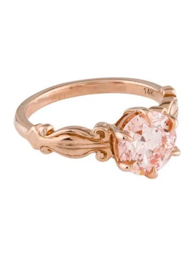 Pre-owned Ring 14k 1.55ct Lab-grown Diamond Engagement  In Multi