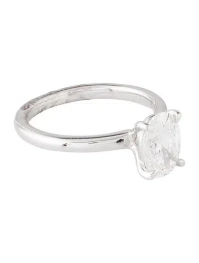 Pre-owned Ring 14k 1.55ct Lab-grown Diamond Engagement  In Multicolor