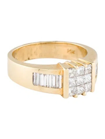 Pre-owned Ring 14k 1.55ctw Diamond Cocktail  In Multi