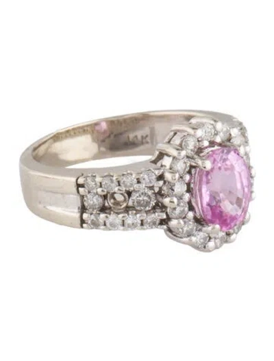 Pre-owned Ring 14k 1.56ct Sapphire & Diamond Cocktail  In Multi
