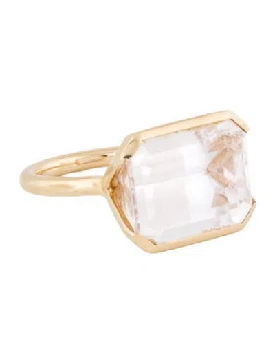 Pre-owned Ring 14k 15.72ct Spodumene Cocktail  In Multi