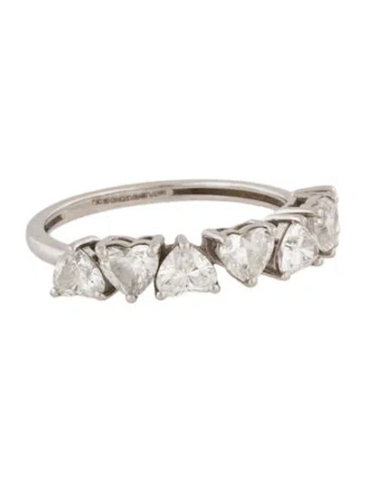 Pre-owned Ring 14k 1.58ctw Diamond Heart Band In Multi