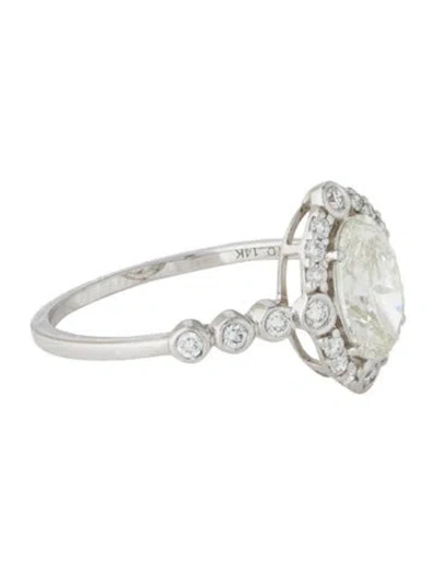 Pre-owned Ring 14k 1.59ctw Lab-grown Diamond Cocktail In Multi