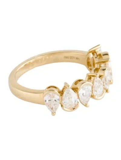 Pre-owned Ring 14k 1.60ctw Lab-grown Diamond Band  In Multicolor