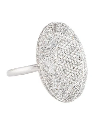 Pre-owned Ring 14k 1.61ctw Diamond Cocktail  In Multicolor