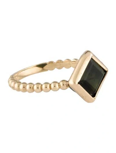 Pre-owned Ring 14k 1.63ct Tourmaline Cocktail  In Multi