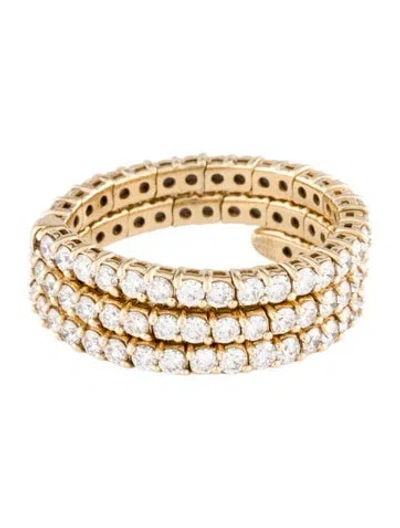 Pre-owned Ring 14k 1.65ctw Diamond Flexible Coil  In Multi
