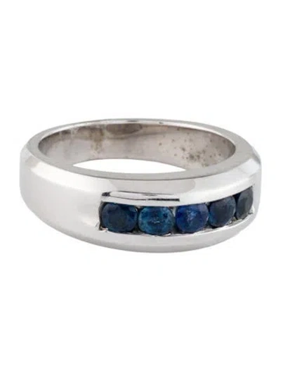 Pre-owned Ring 14k 1.65ctw Sapphire Band In Multi
