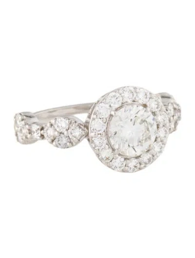 Pre-owned Ring 14k 1.66ctw Lab-grown Diamond Engagement  In Multi