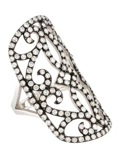 Pre-owned Ring 14k 1.68ctw Diamond Cocktail  In Multi