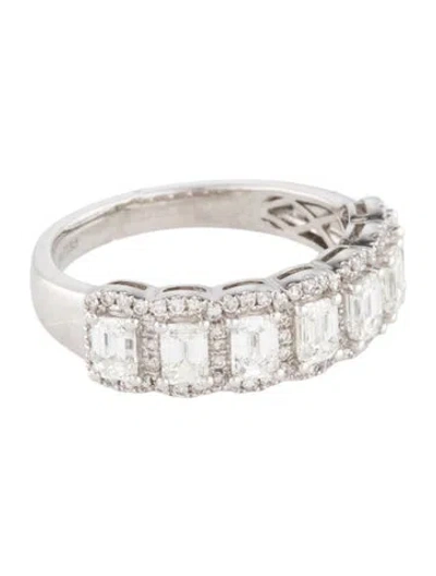 Pre-owned Ring 14k 1.71ctw Diamond 7-stone Pavé Band In Multi