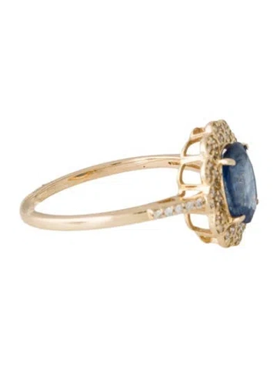 Pre-owned Ring 14k 1.72ct Sapphire & Diamond Cocktail  In Multi